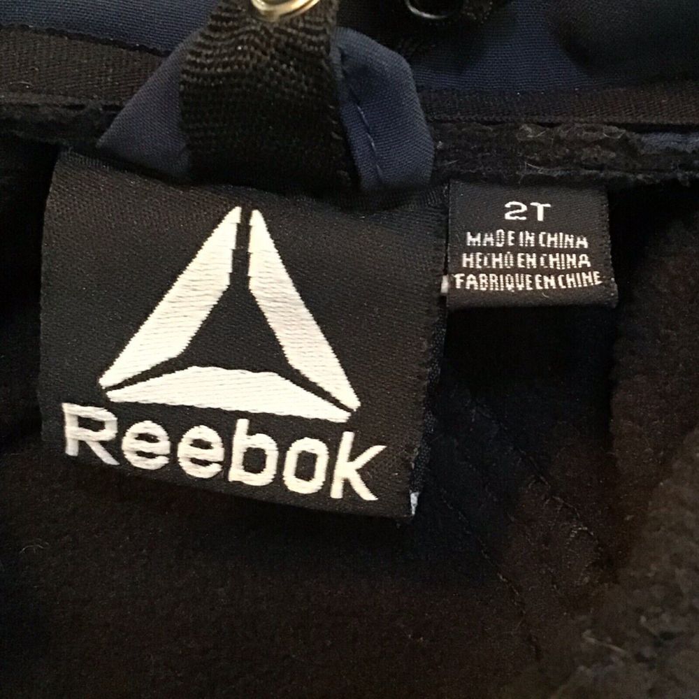 Reebok Boys Jacket W/Hood Size 2T Blue Winter Coat Double Zipper - Picture 5 of 6